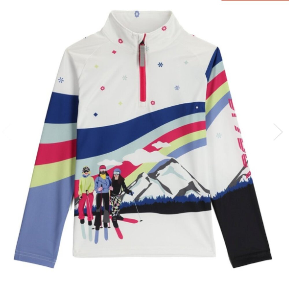 Spyder Girls Surface Half Zip - White